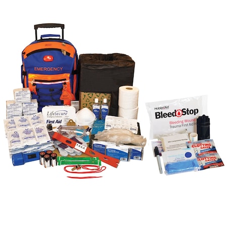Lifesecure SchoolGuard Easy-Roll Classroom Evacuation & Lockdown Kit w/Compact 200 Bleeding Control Kit 31865